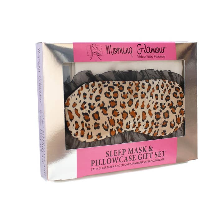 Satin Sleep Mask & Pillowcase Gift Set for wholesale by GladGirl