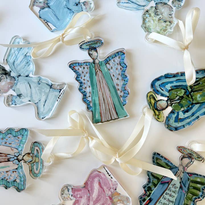 Chelsea McShane Art - Wholesale Ornament - "To Protect You Angel" ornament