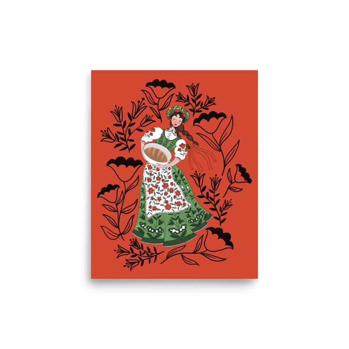 Orchidea HOLIDAY Art Print / 8X10 Art / Polish Girls for wholesale by Cactus & Cedar