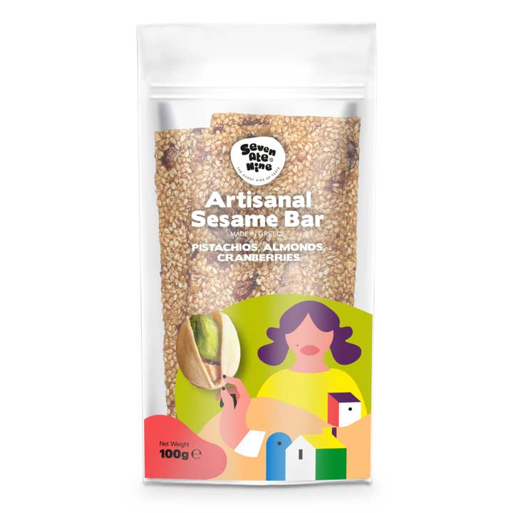7ate9 - Wholesale Snack Bar - Sesame bar pistachio - almond cranberries