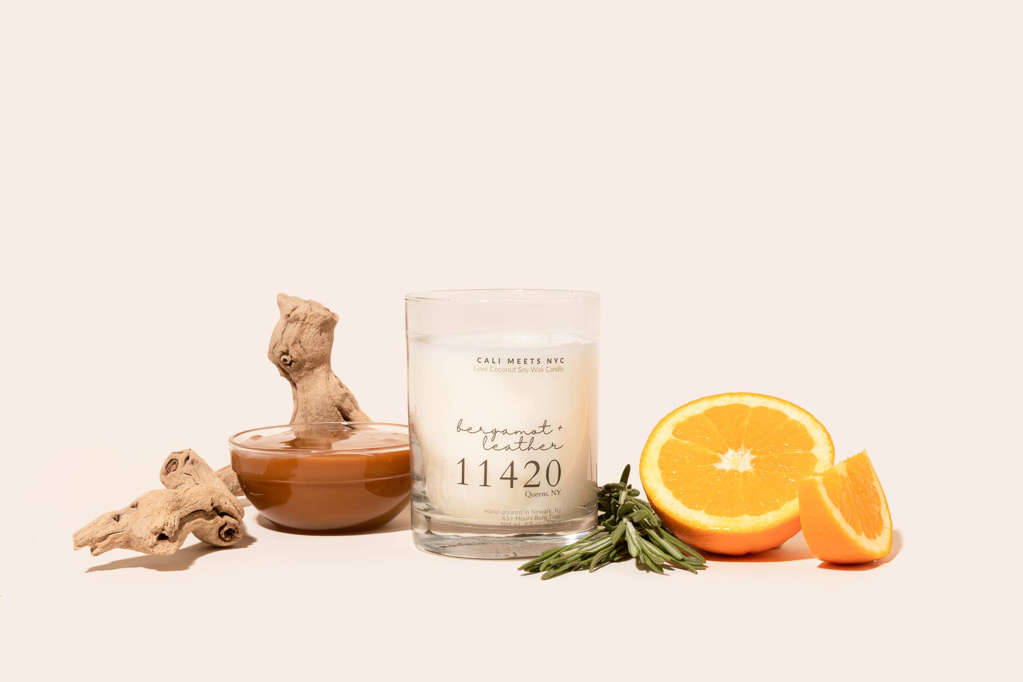 Custom Zip-Code Coconut Soy Candle – Cali Meets NYC