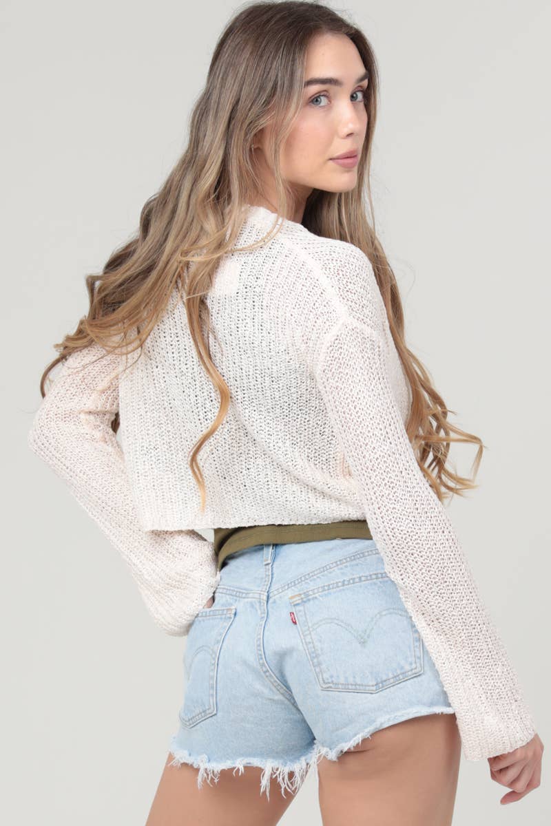 ANGIE - Wholesale Cardigan - Women's - XHT53-ASIS LIGHT WEIGHT FLARE SLEEVE CARDIGAN7