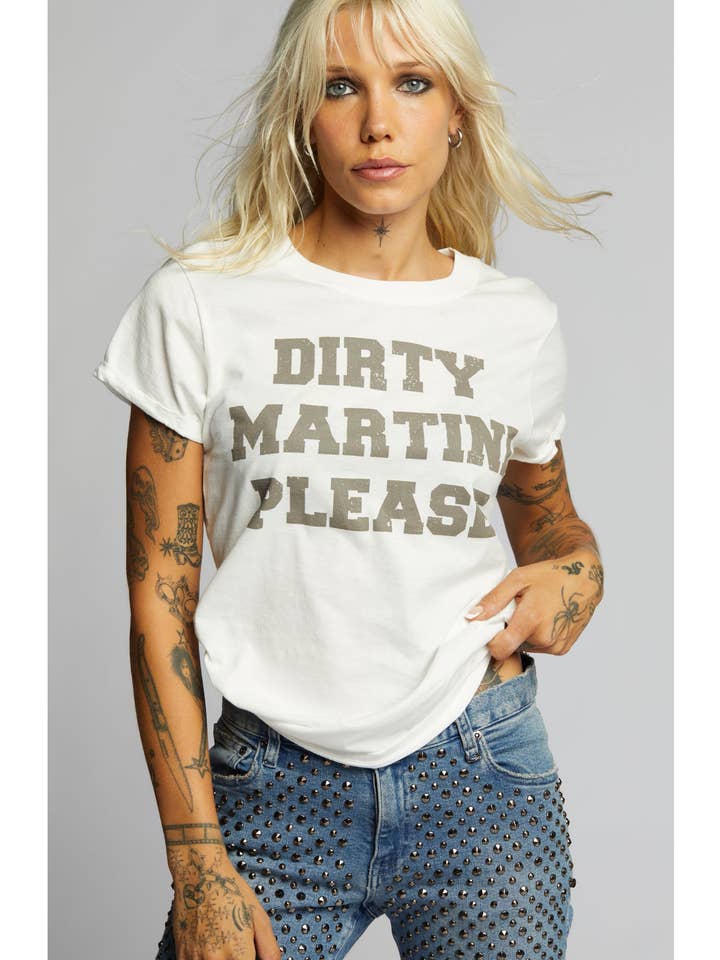 White 23405 - Dirty Martini Please SS Tee for wholesale on Faire1