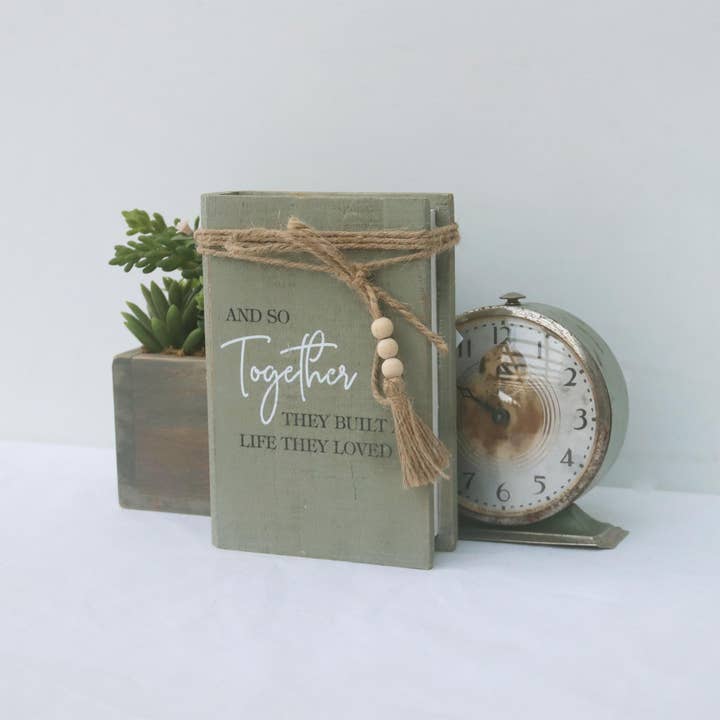 Paris Loft Inc - Wholesale Decorative Tabletop Object - And So Together They Built A Life They Loved Decorative Book