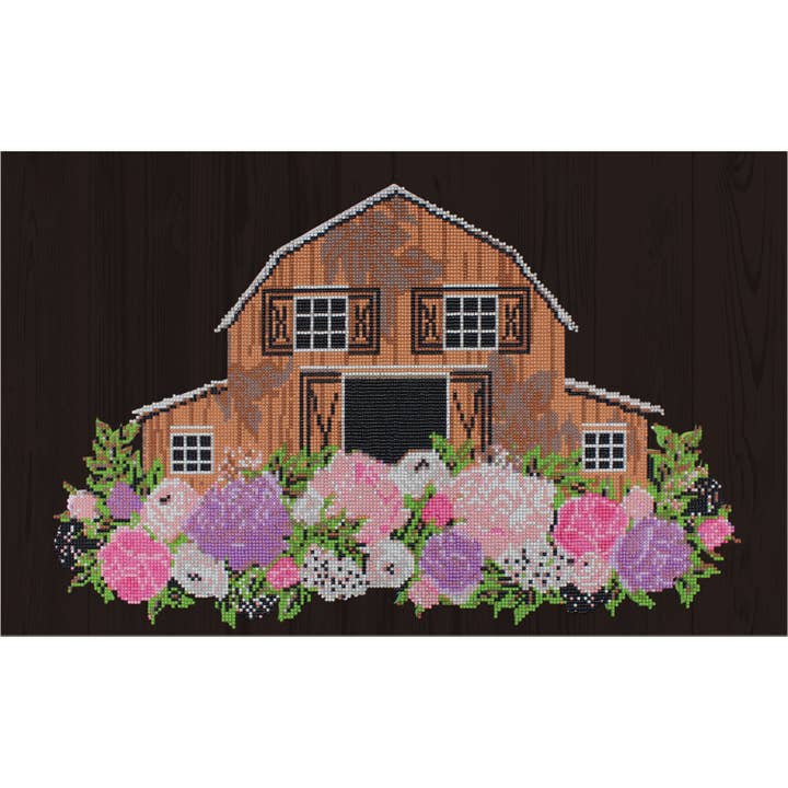 Multi Cozy Farm Diamond Painting Kit for wholesale on Faire