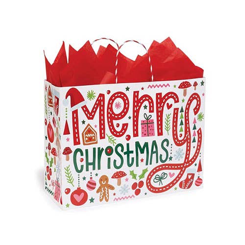 Nashville Wraps - Wholesale Gift Bag - Whimsical Christmas Paper Gift Bags
