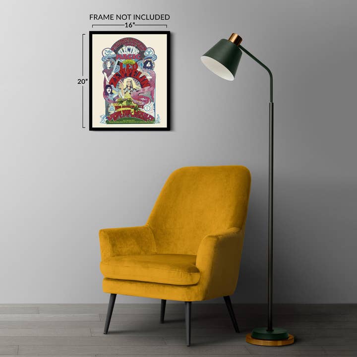 Historic Prints - Wholesale Poster - 1971 Led Zeppelin Poster Matte - Vintage Poster of Led Zeppelin United Kingdom Concert Tour - Led Zeppelin Wall Art Poster7