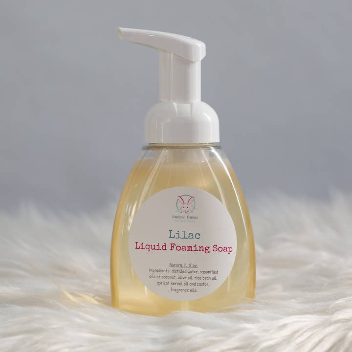 Lilac Liquid Soap for wholesale by Sudzy Bums LLC