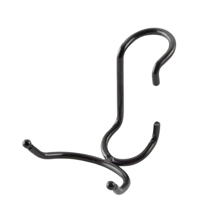 Multi Use C-Hook 5 Pack - Black for wholesale by Shelf Pole Hooks