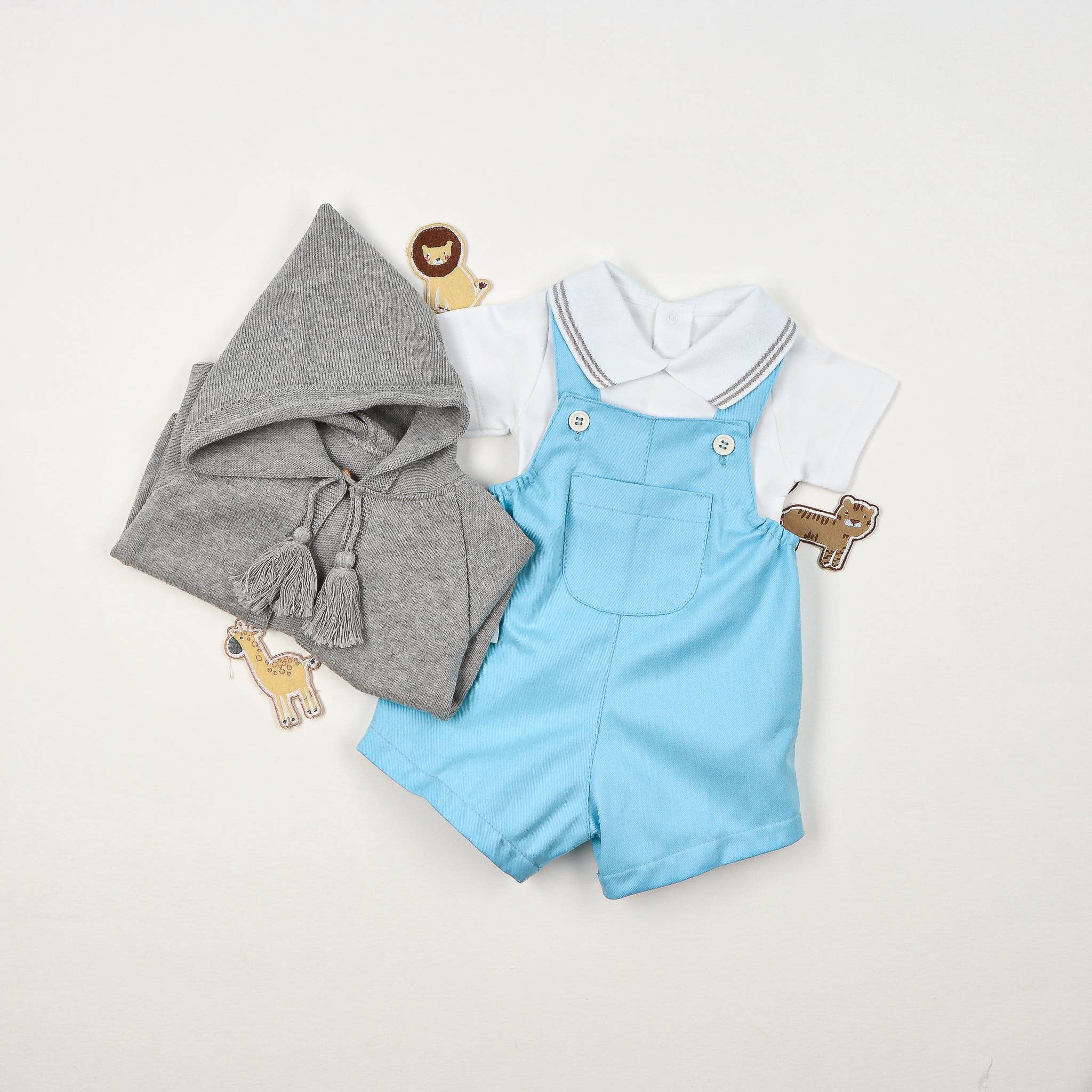 Bean Baby Clothes - Wholesale Bodysuit (Non-Footed) - Baby - Cotton Baby Bodysuit Onesie with Polo-Style Collar1