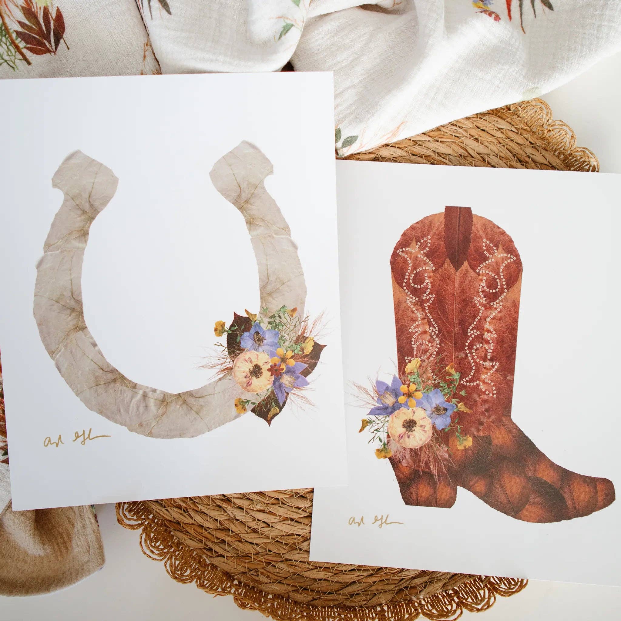 Oxeye Floral Co. - Wholesale Art Print - Cowboy Boot3