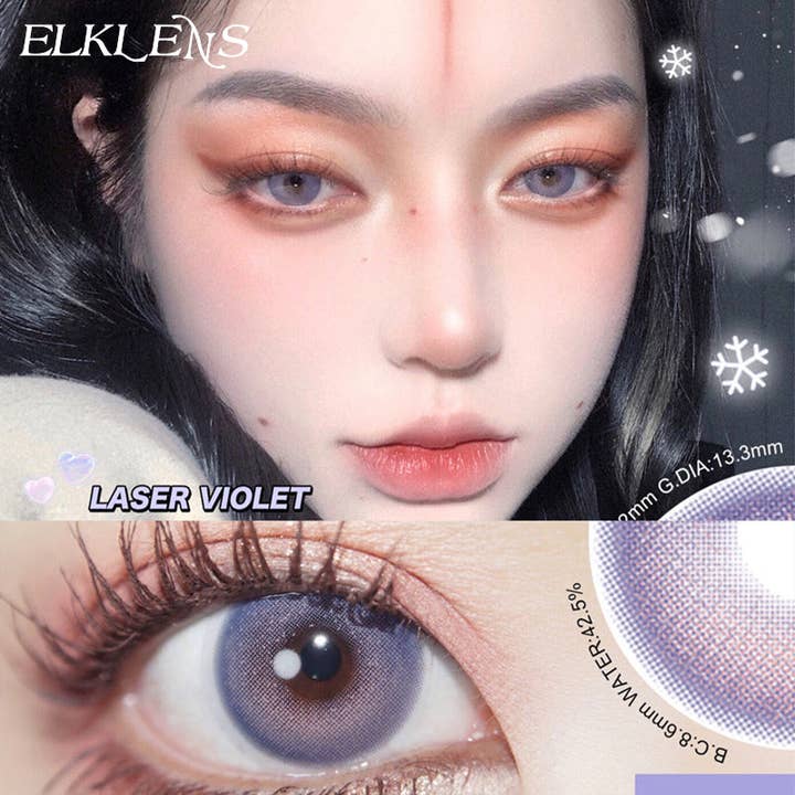 ELKLENS - Wholesale Contact Lenses - ELKLENS Moonlight Purple Prescription Colored Contact Lenses2