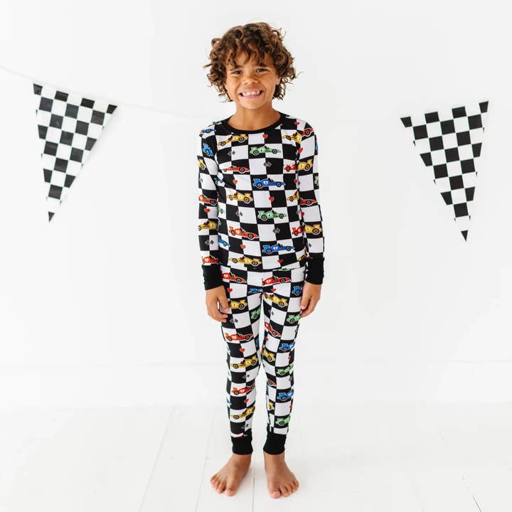 Kiki + Lulu - Venta al por mayor Conjunto de pijama - Niños - Pijamas para niños de coches de carreras