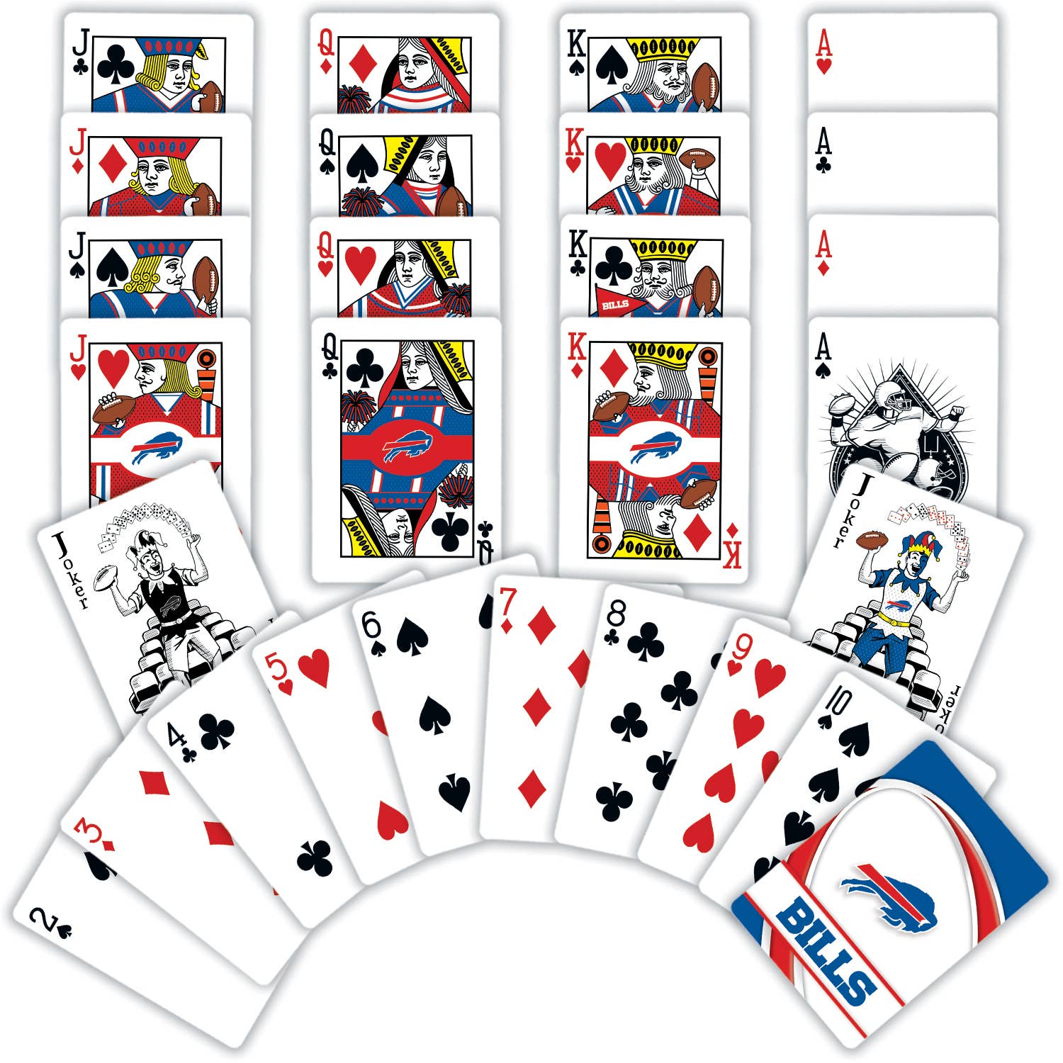 Masterpieces Puzzles - Wholesale Playing Cards - Buffalo Bills Playing Cards1