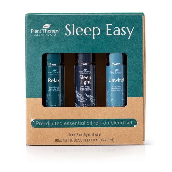 Plant Therapy - Wholesale Essential Oil Roll-On - Sleep Easy Essential Oil Blend Roll On Set
