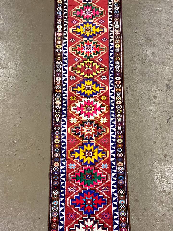 Turkish Herki Rug Runner | 2.11 x 13.4 for wholesale by Vintage Loomz