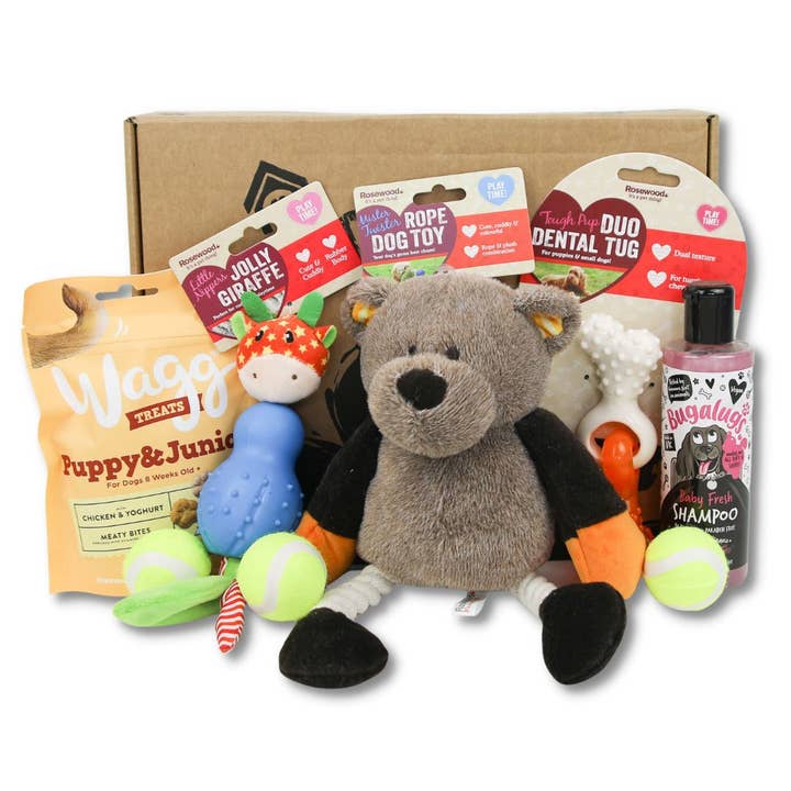 NEW PuppyBox - 6 Item Gift Box for wholesale by DogBox Boutique