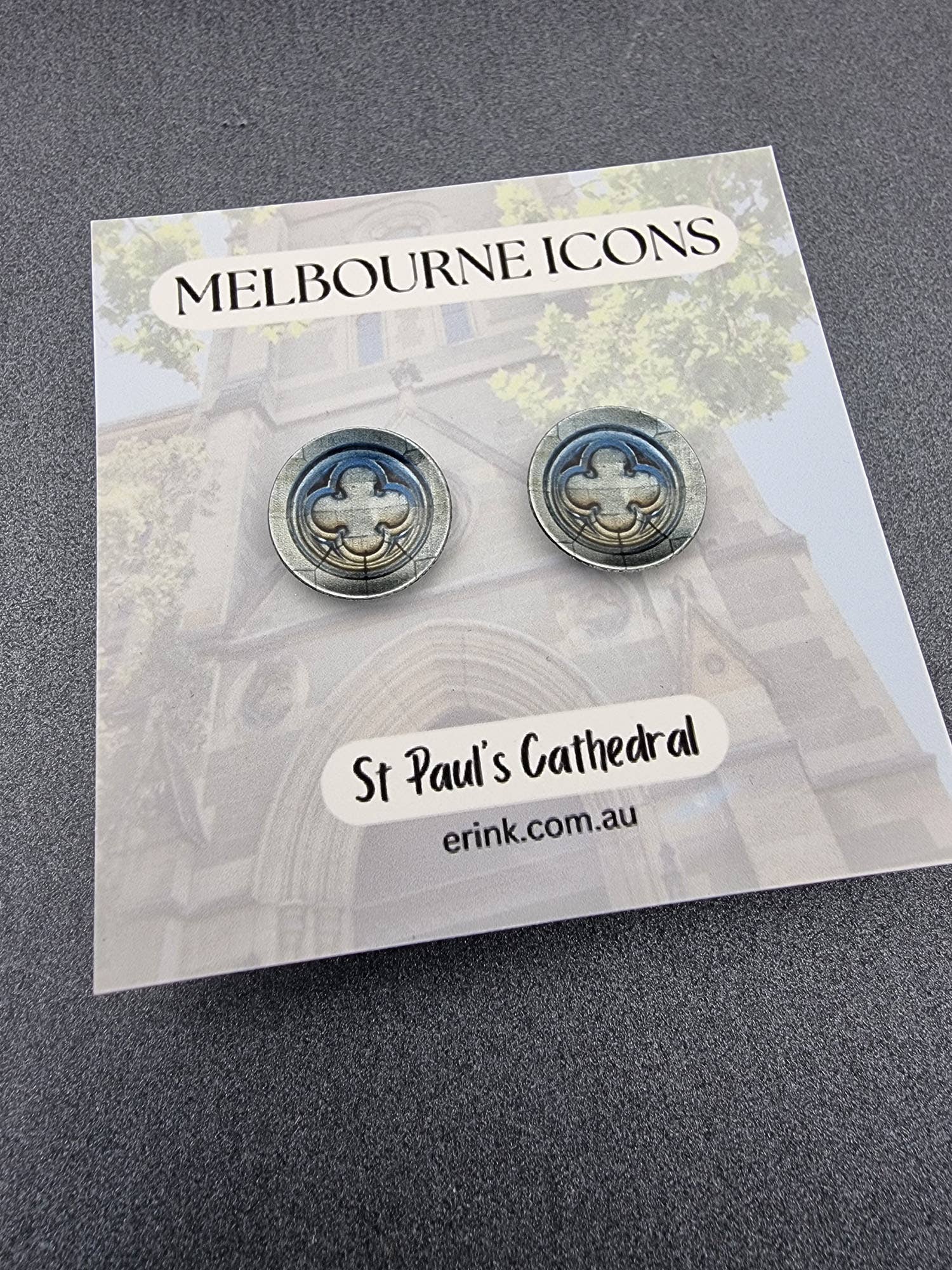 erin.k creative studio - Wholesale Dangle earrings - MELBOURNE ICONS - St Paul's Cathedral7