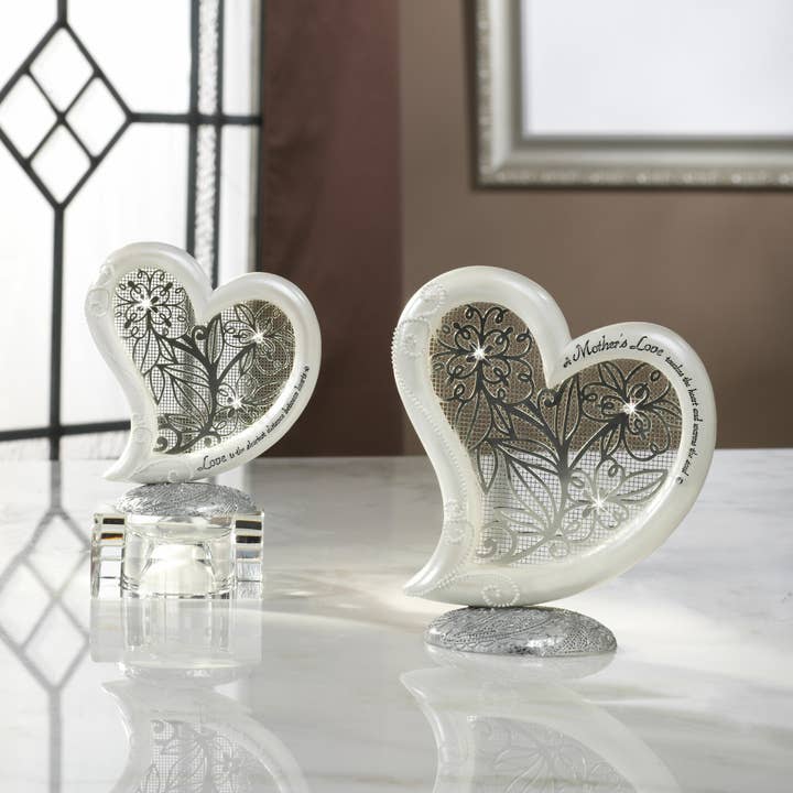 Pavilion - Wholesale Decorative tabletop object - Love - 4" Self-Standing Heart Plaque1