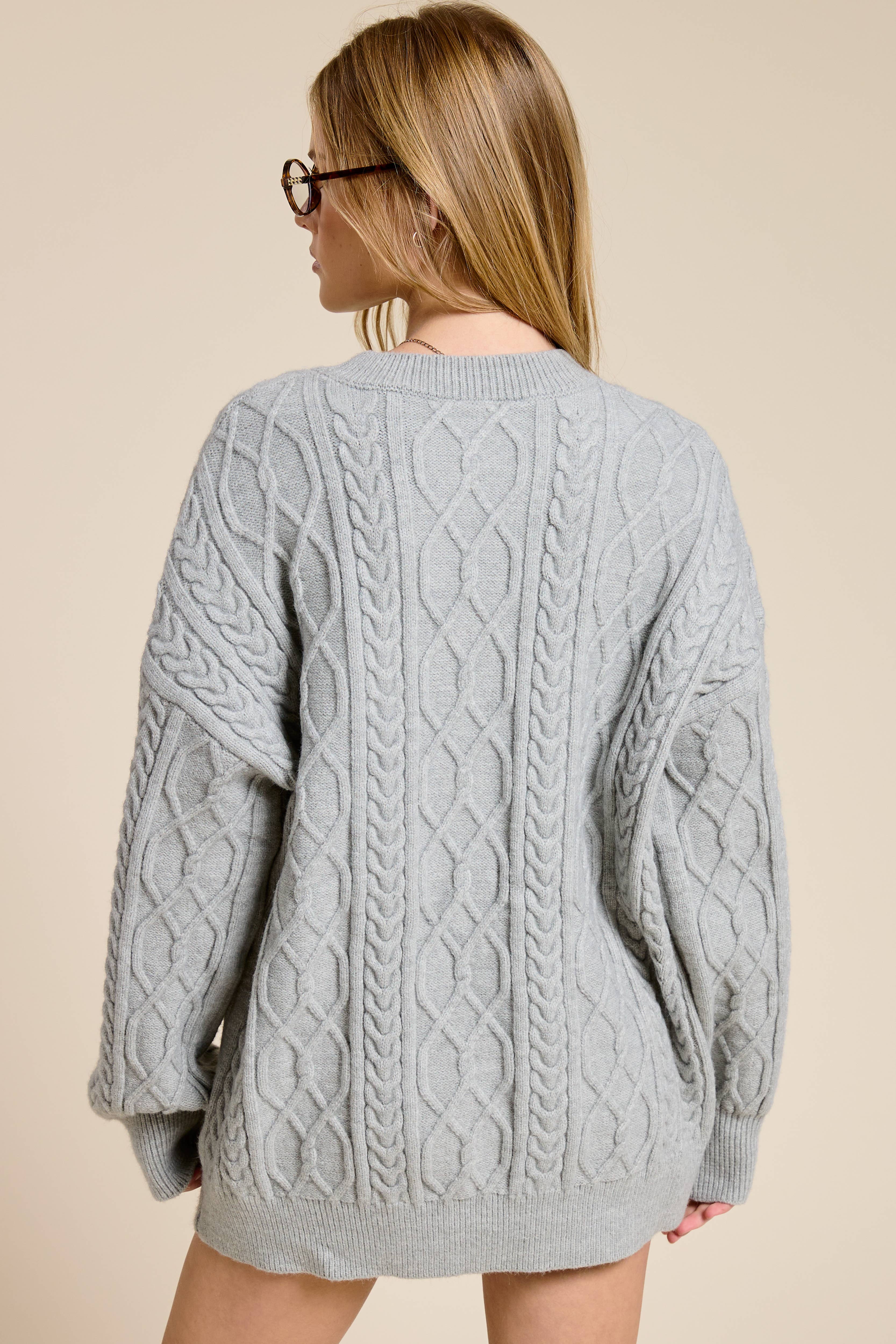 Mimosa - Wholesale Top & Short Set (NOT Loungewear) - Women's - Cable Knit Sweater and Shorts Set21