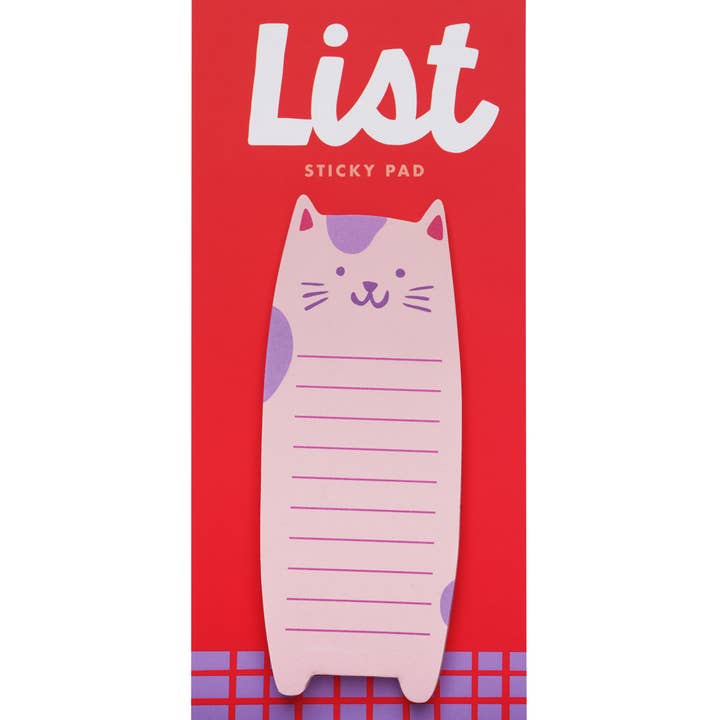 Girl of All Work - Wholesale Sticky Notes - Cat List Pad