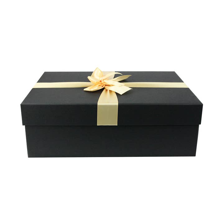 Boîte cadeau de luxe noire simple - 29 x 21 x 9,5 cm pour la vente par Emartbuy