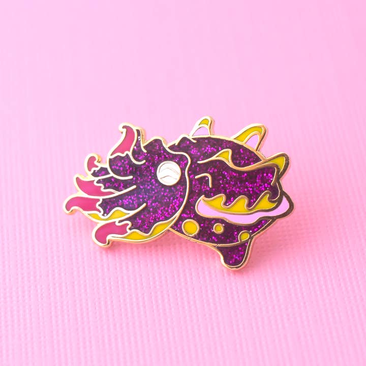 Shoal - Wholesale Lapel pin/button - Flamboyant Cuttlefish Pin1