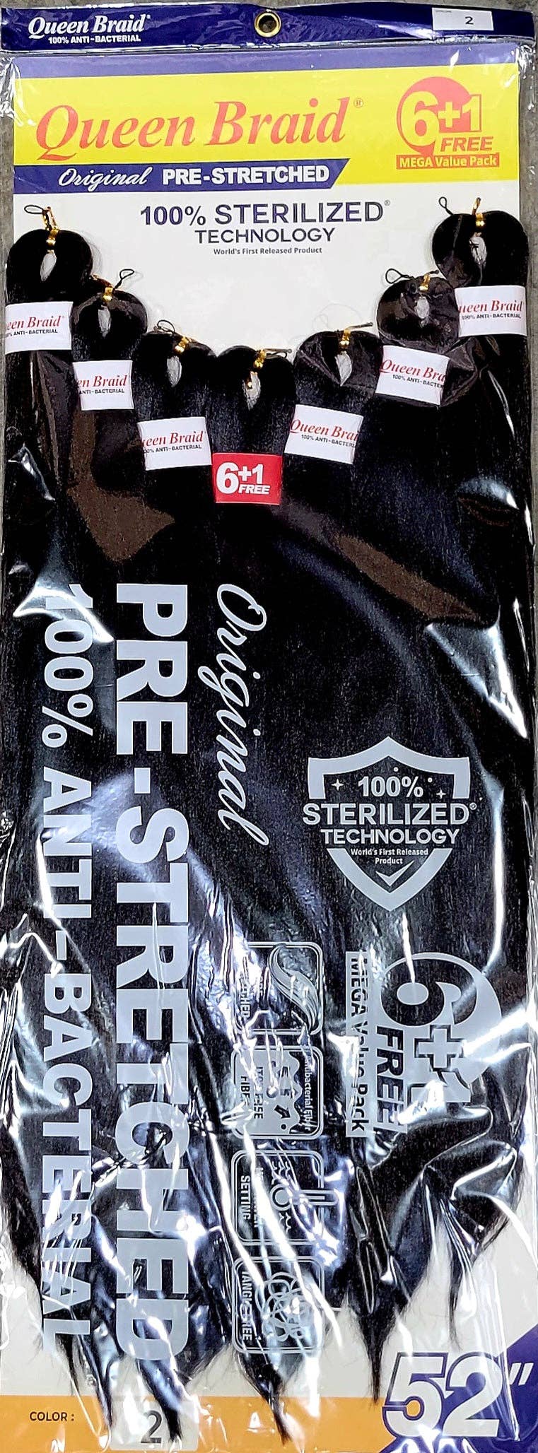 AEsthetic - Wholesale Hair Extensions - QUEEN BRAID 6 + 1 Mega Pack2