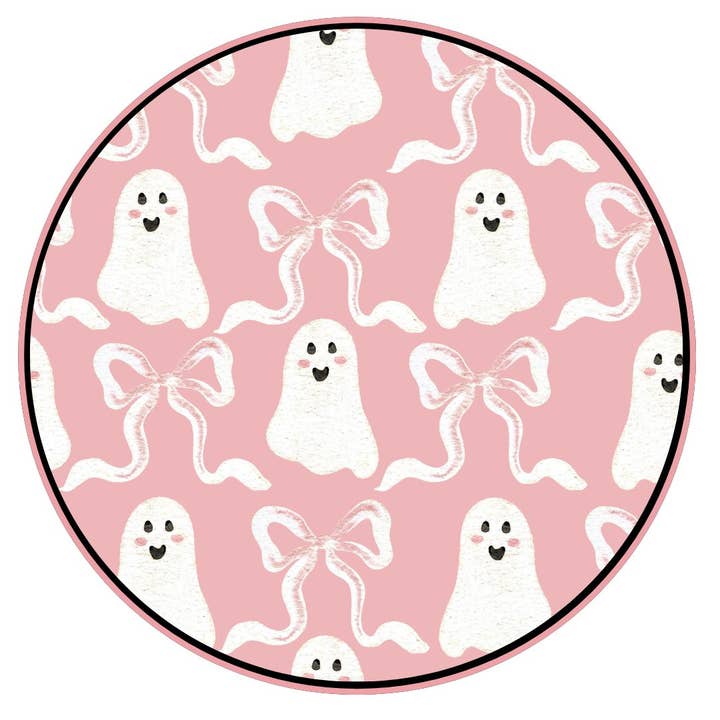 Double the Sprinkles - Wholesale Sleepsuit - Baby - Pink Ghosts Ruffle Pajama1