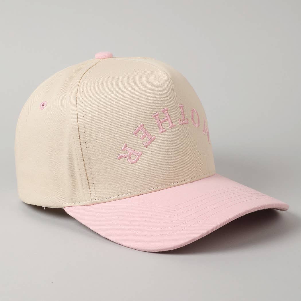 Fashion City - Wholesale Baseball Cap - Women's - MOTHER Upside Down Lettering Embroidery Cap11