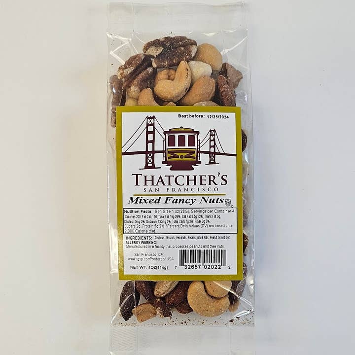 Thatcher's Gourmet Popcorn - Wholesale Nuts - Thatcher's Extra Fancy Mixed Nuts 4OZ
