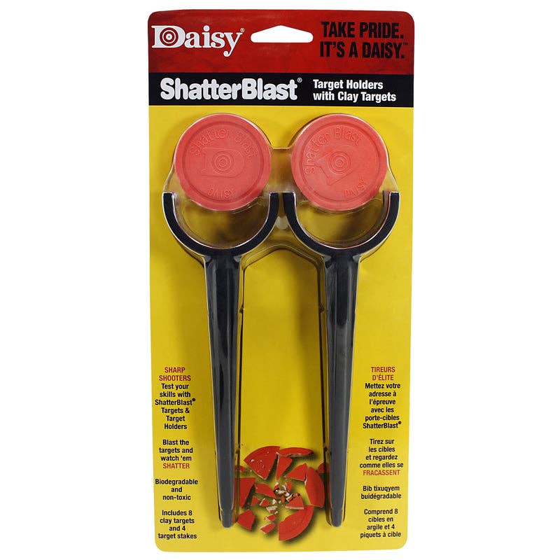 Everyday Supply Co - Wholesale Sporting Accessories - Daisy ShatterBlast Target Holders with Clay Targets0