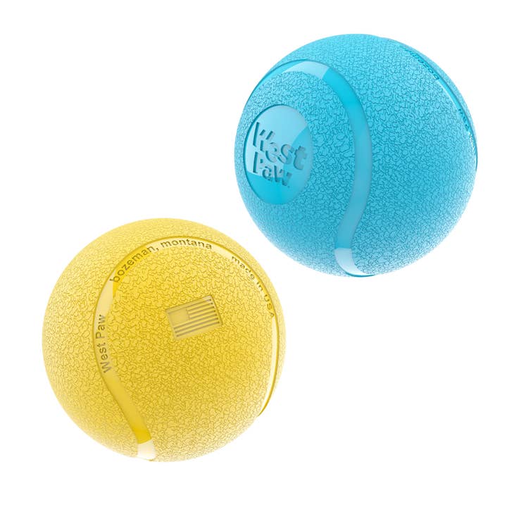 West Paw - Wholesale Pet Fetch Ball - Dog - Boundr® 2-Pack Dog Toy Ball for Play, Chew, and Fetch