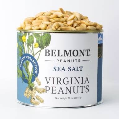 38oz Sea Salt Virginia Peanuts for wholesale by Belmont Peanuts