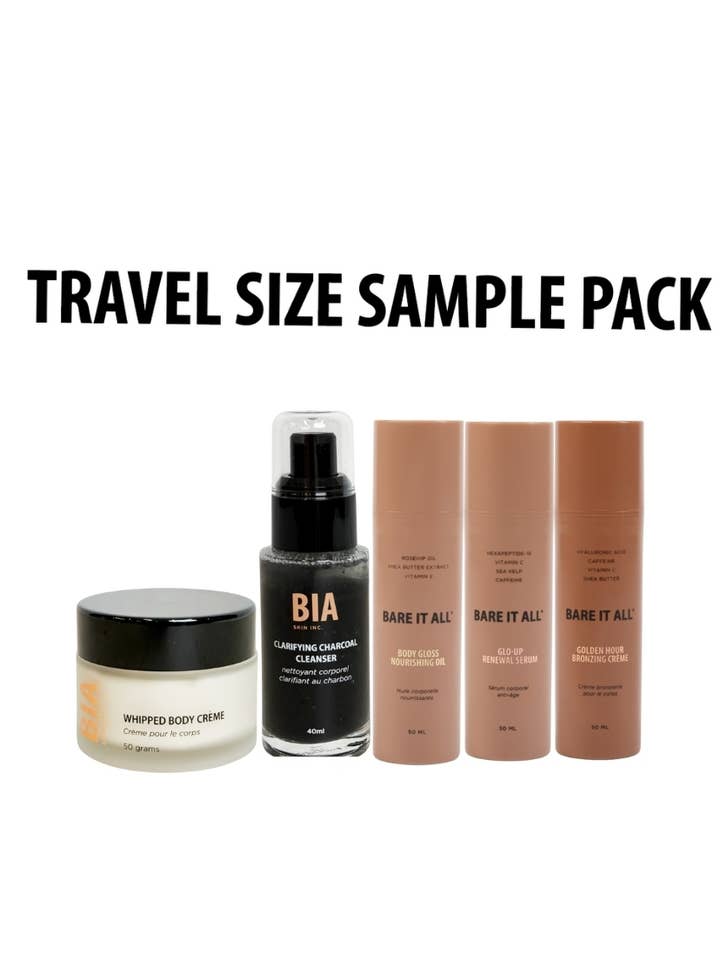 Travel Size Sample Pack for wholesale by BIA BARE IT ALL