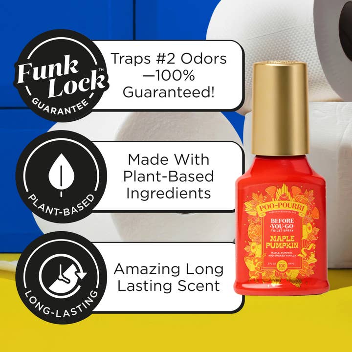 ~Pourri - Wholesale Toilet Spray - Poo~Pourri LTO Fall 2oz 2 Scents 2025 14" Pre-filled Display6