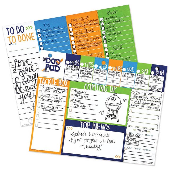 Dad Pad® Weekly Planner Pad | Open Stock for wholesale by Denise Albright®