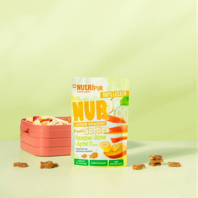 NutriPur - Wholesale Fruit Snacks - Only fruit Softies banana + pear + apple 35g2