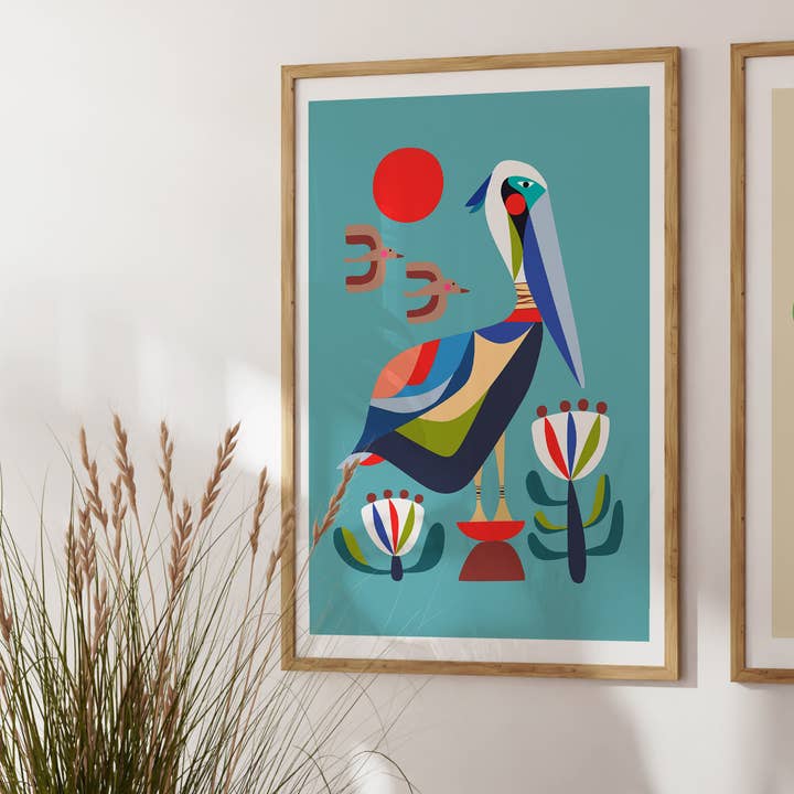 Impression d'art Pelican pour la vente par 3 Birdies Studio