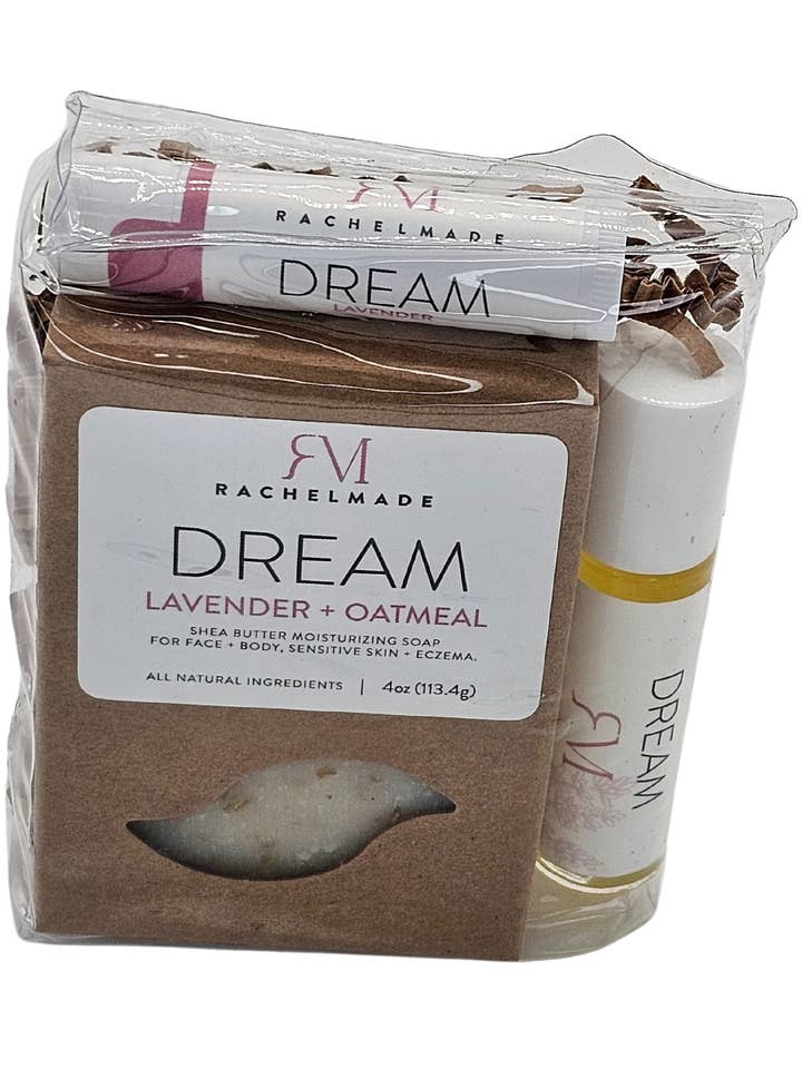 Soap Gift Set: Dream Lavender Oatmeal for wholesale by RachelMade Inc