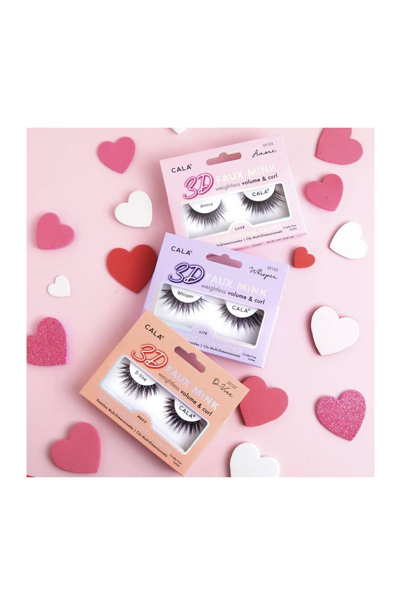 PINEAPPLE Beauty - Wholesale False/Fake Eyelashes - CALA 35124 Dreamy 3D Faux Mink Eyelash - 12pc4