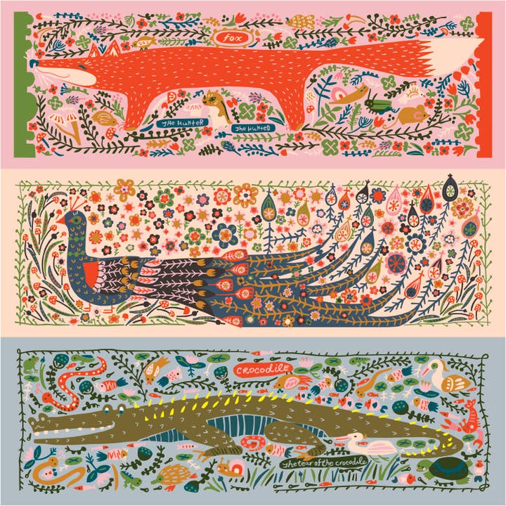 Fox—Peacock—Crocodile for wholesale by Little House Cottons