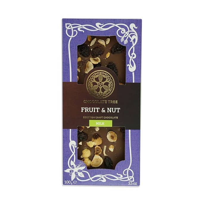 CHOCOLATE TREE - grape & nut 45% milk - organic chocolate for wholesale by Chocolate Tree by Choco Dealer