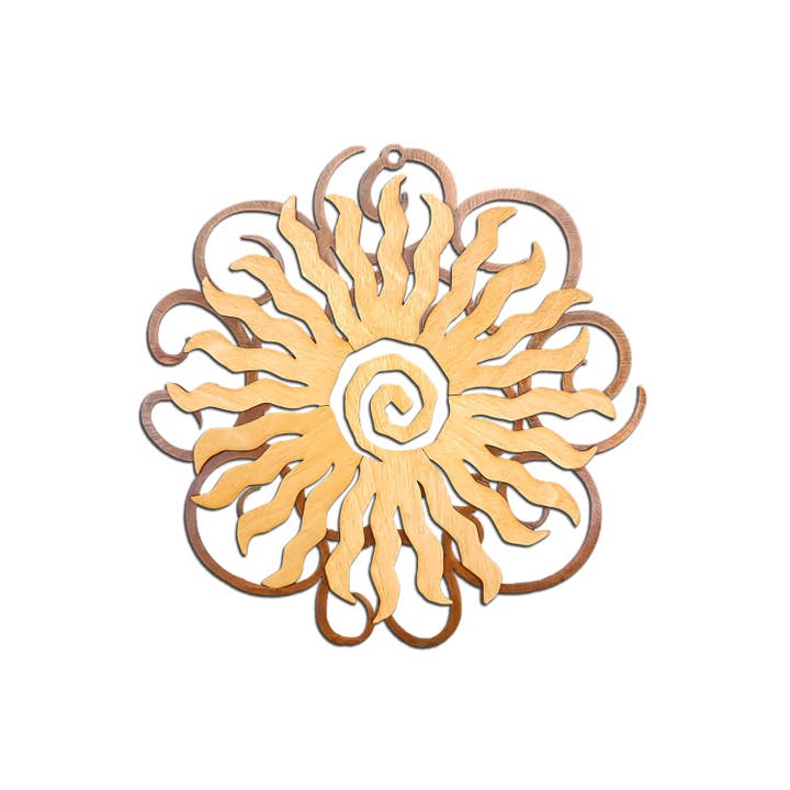 Sunburst 24 Point, Sun, Southwest Swirl Works, Wall Art for wholesale by Crooks Designs