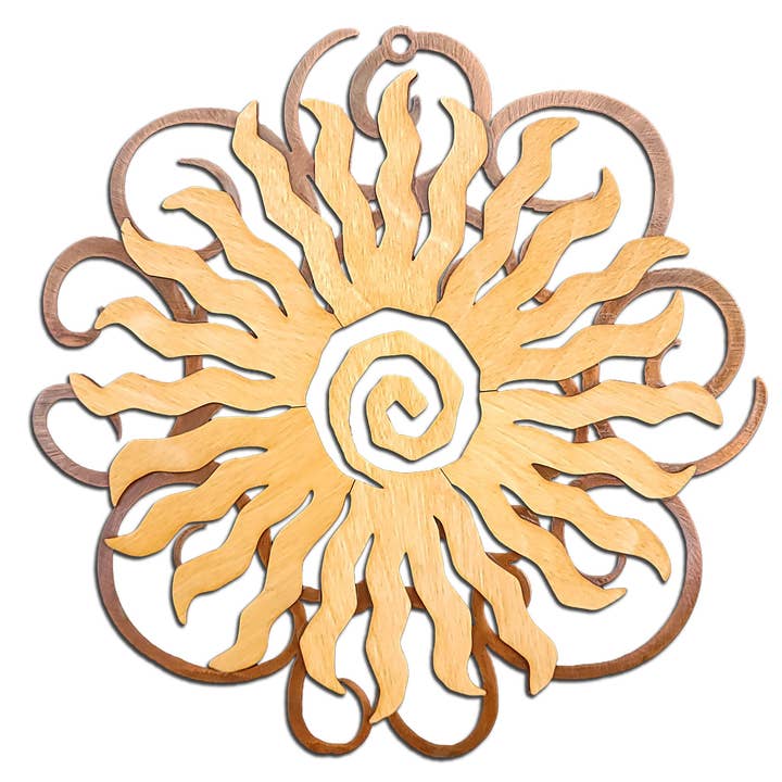 Sunburst 24 Point, Sun, Southwest Swirl Works, Wall Art for wholesale by Crooks Designs