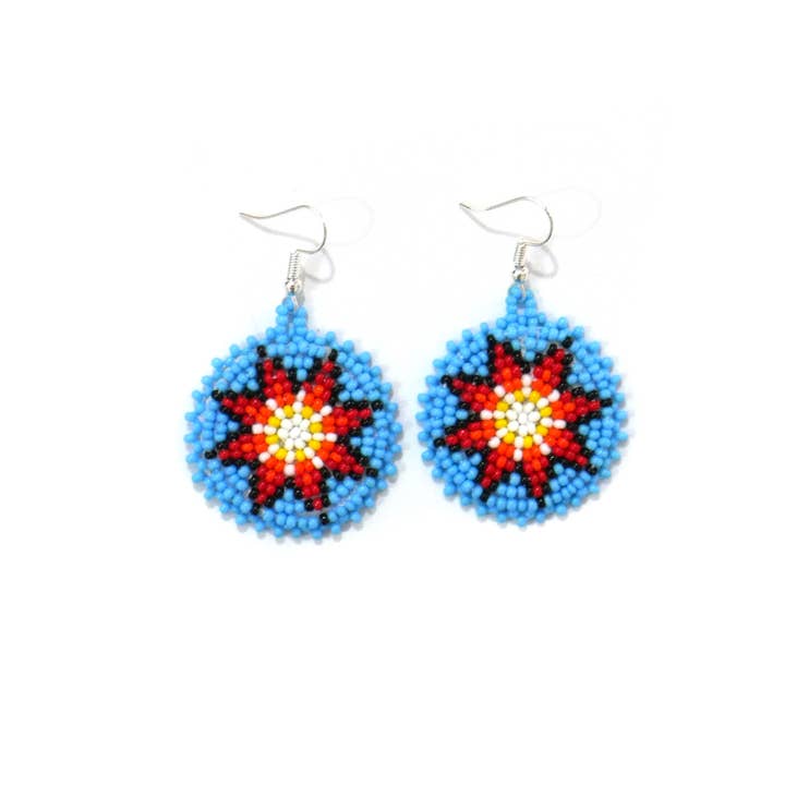 KANGURAH – wholesale Jewellery set – Native American Style Beaded Morning Star medallions1