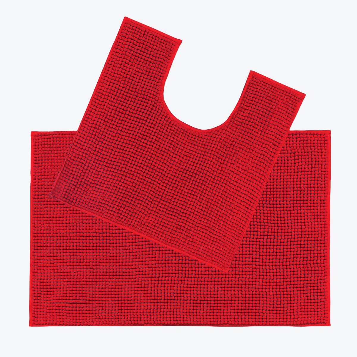 Allure Bath Fashions – wholesale Badrumsmatta Set – Tvådelat badrumsmatta och piedestalmatta set - Mjuk chenillebubbla7