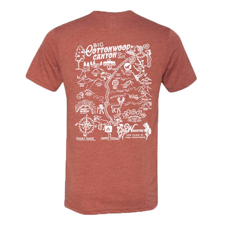 Big Cottonwood Canyon shirt voor wholesale door Fount Paper