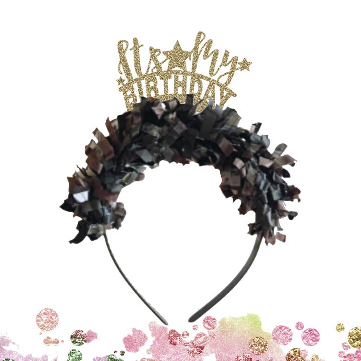 Bandeau C'est mon anniversaire, bandeau d'anniversaire, couronne de fille d'anniversaire, accessoires photo d'anniversaire, couronnes de fête, bandeau de fête, couronne de fête pour la vente par Urenvited