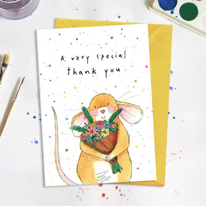 Dandelion Stationery - Wholesale Bedanktkaartje - Muizen bedankkaart - Wenskaart0